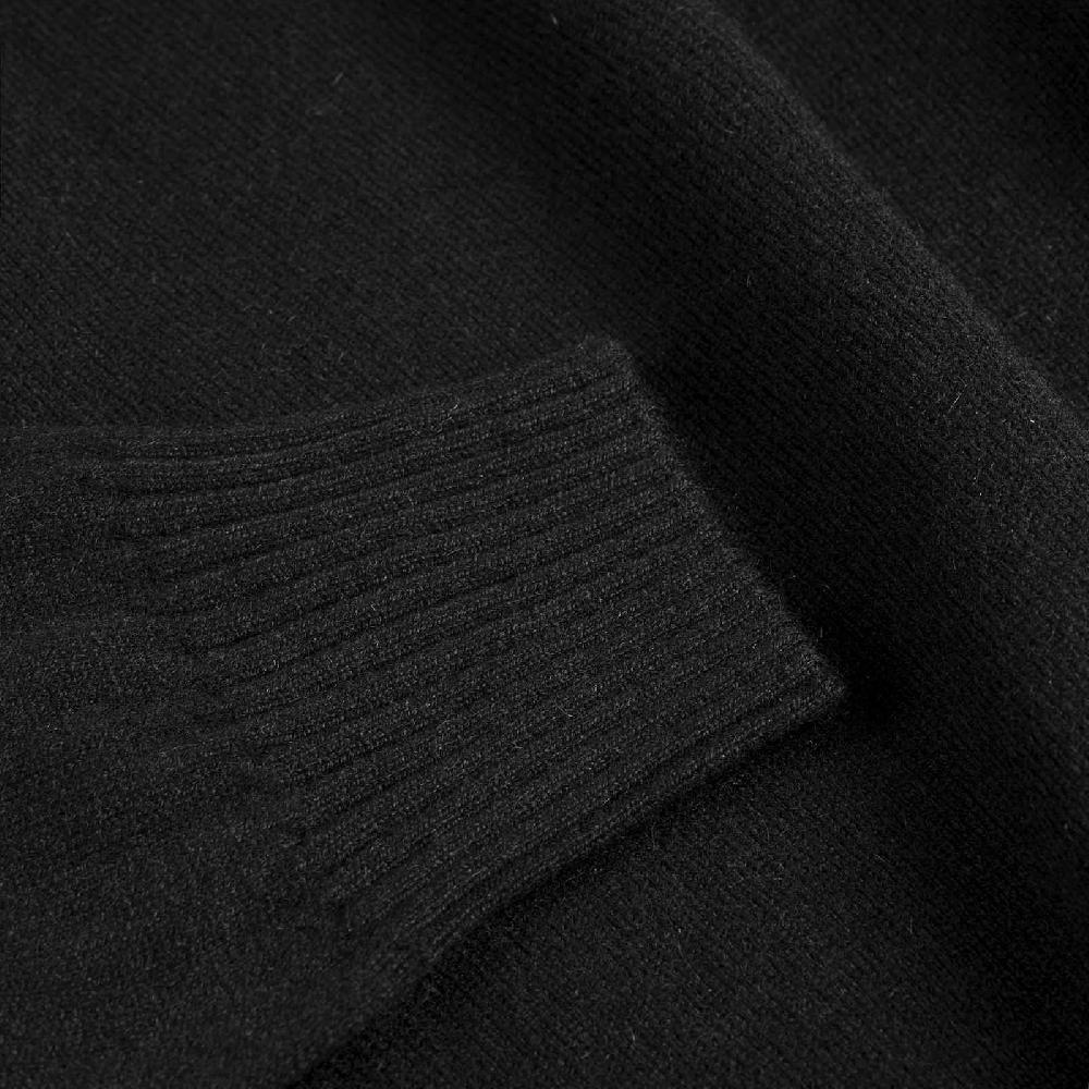 Rubinacci Collo alto cashmere nero Vendita
