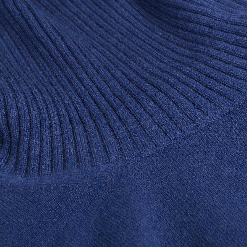 Rubinacci Collo alto cashmere ceruleo Promozione
