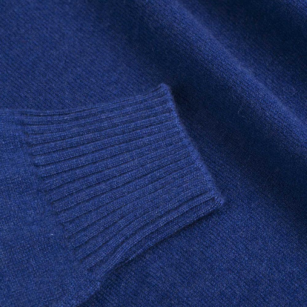 Rubinacci Collo alto cashmere ceruleo Promozione