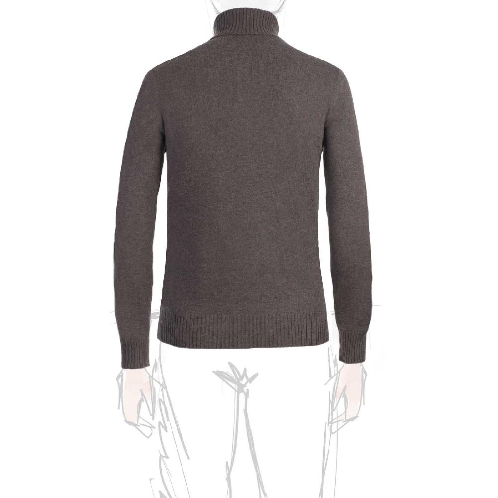 Rubinacci Collo alto cashmere tortora Spedizione Gratuita