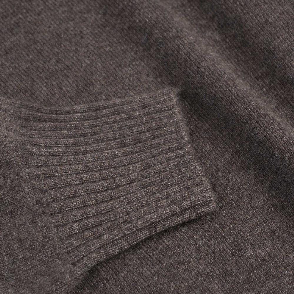 Rubinacci Collo alto cashmere tortora Spedizione Gratuita