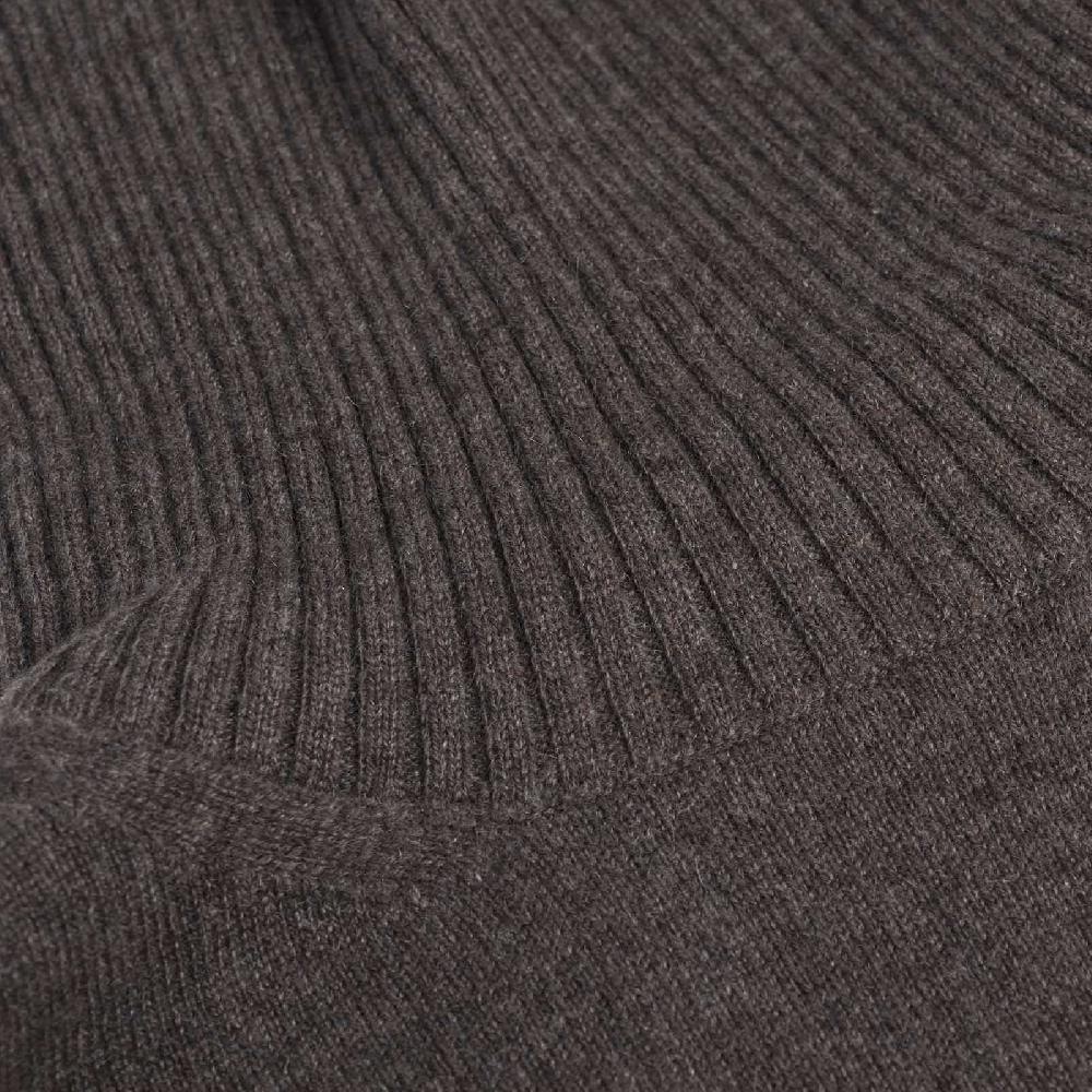 Rubinacci Collo alto cashmere tortora Spedizione Gratuita