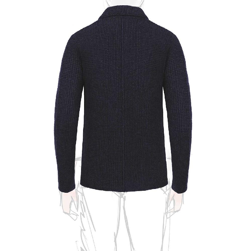 Rubinacci Cardigan cashmere blu Soddisfazione Garantita