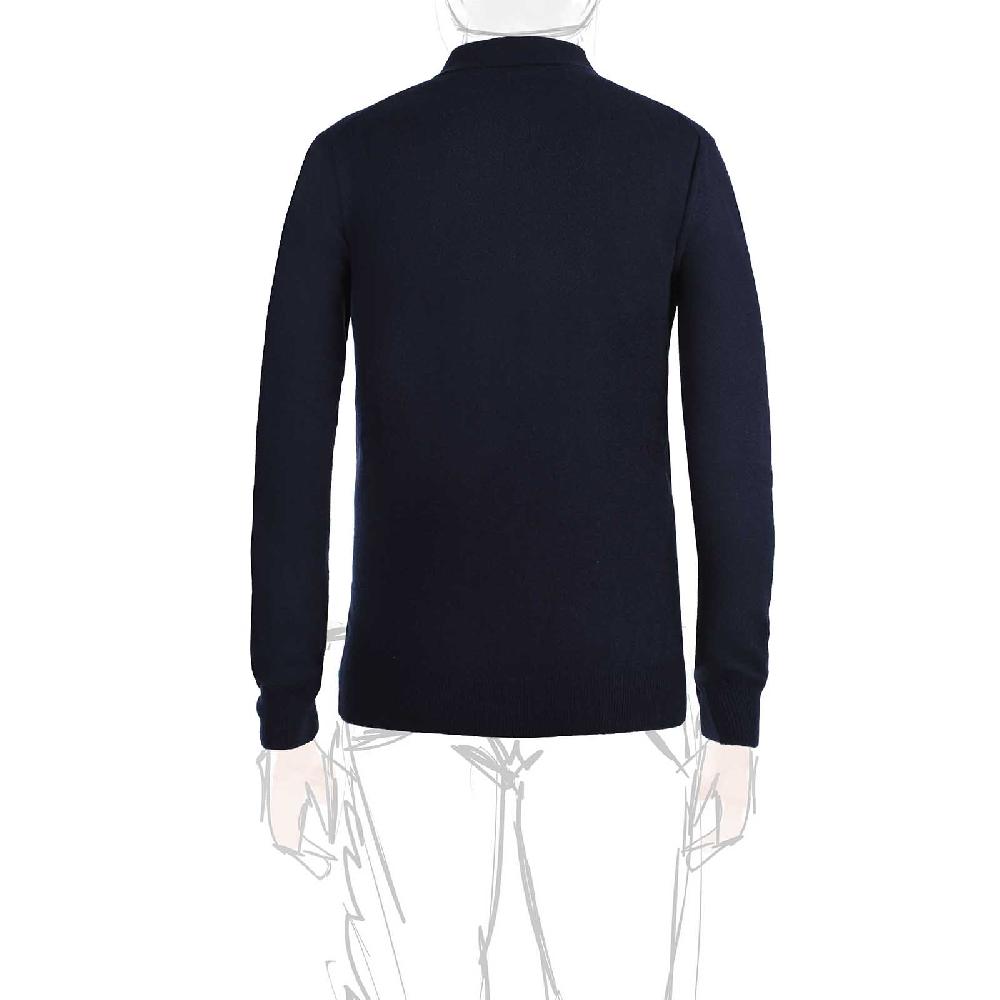 Rubinacci Polo in cashmere blu navy Qualità Garantita