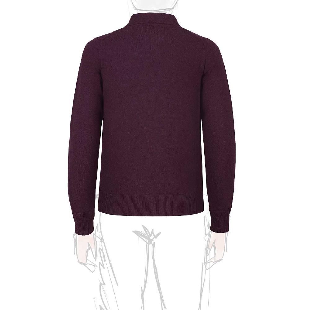 Rubinacci Polo in cashmere vino Negozi Online