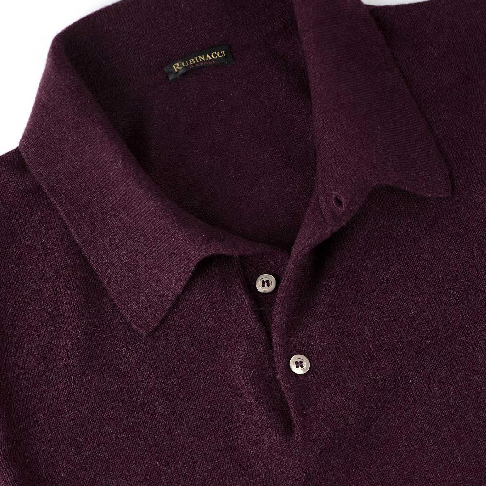 Rubinacci Polo in cashmere vino Negozi Online