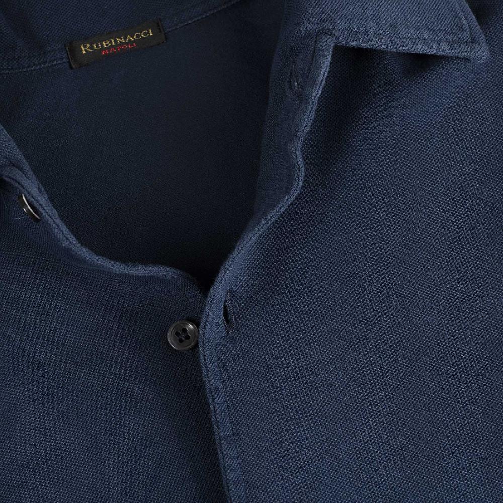 Rubinacci Camicia in piquet leggero blu Shopping Online