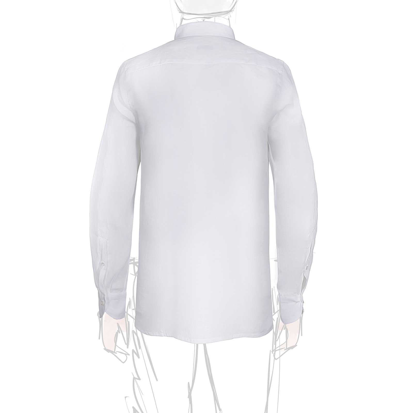 Rubinacci Polo guru in lino bianco Prezzo Ridotto