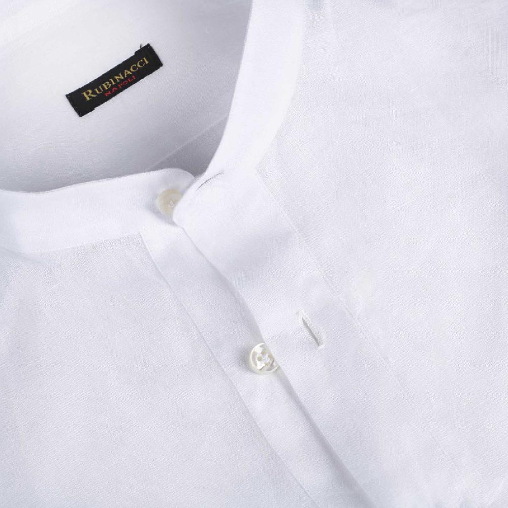 Rubinacci Polo guru in lino bianco Prezzo Ridotto
