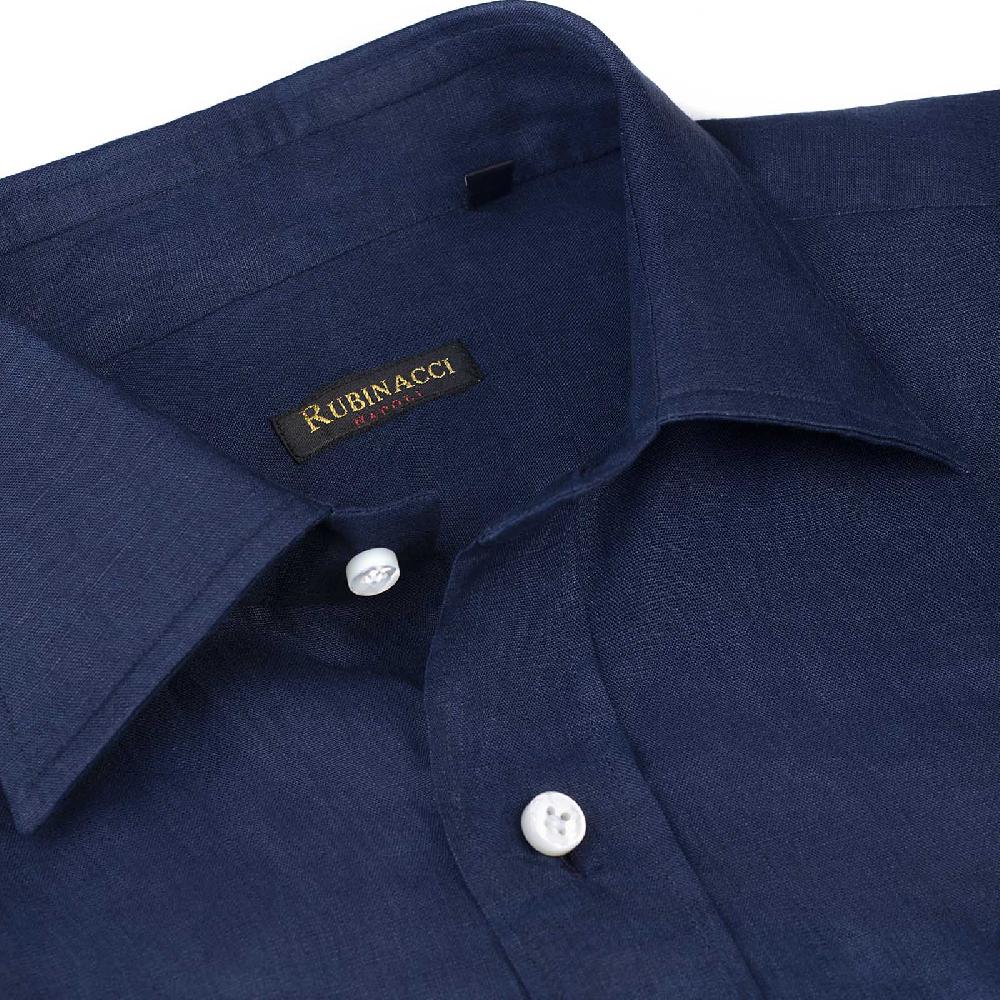 Rubinacci Camicia lino bluette Convenienza