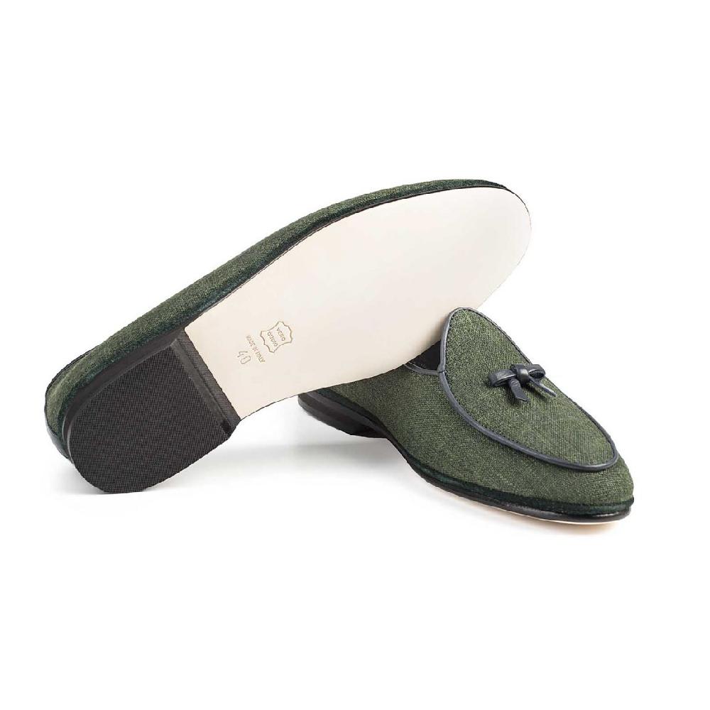 Rubinacci Marphy lino verde Vendita Calda
