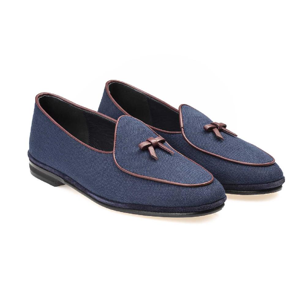 Rubinacci Marphy lino blu Vendita Economica
