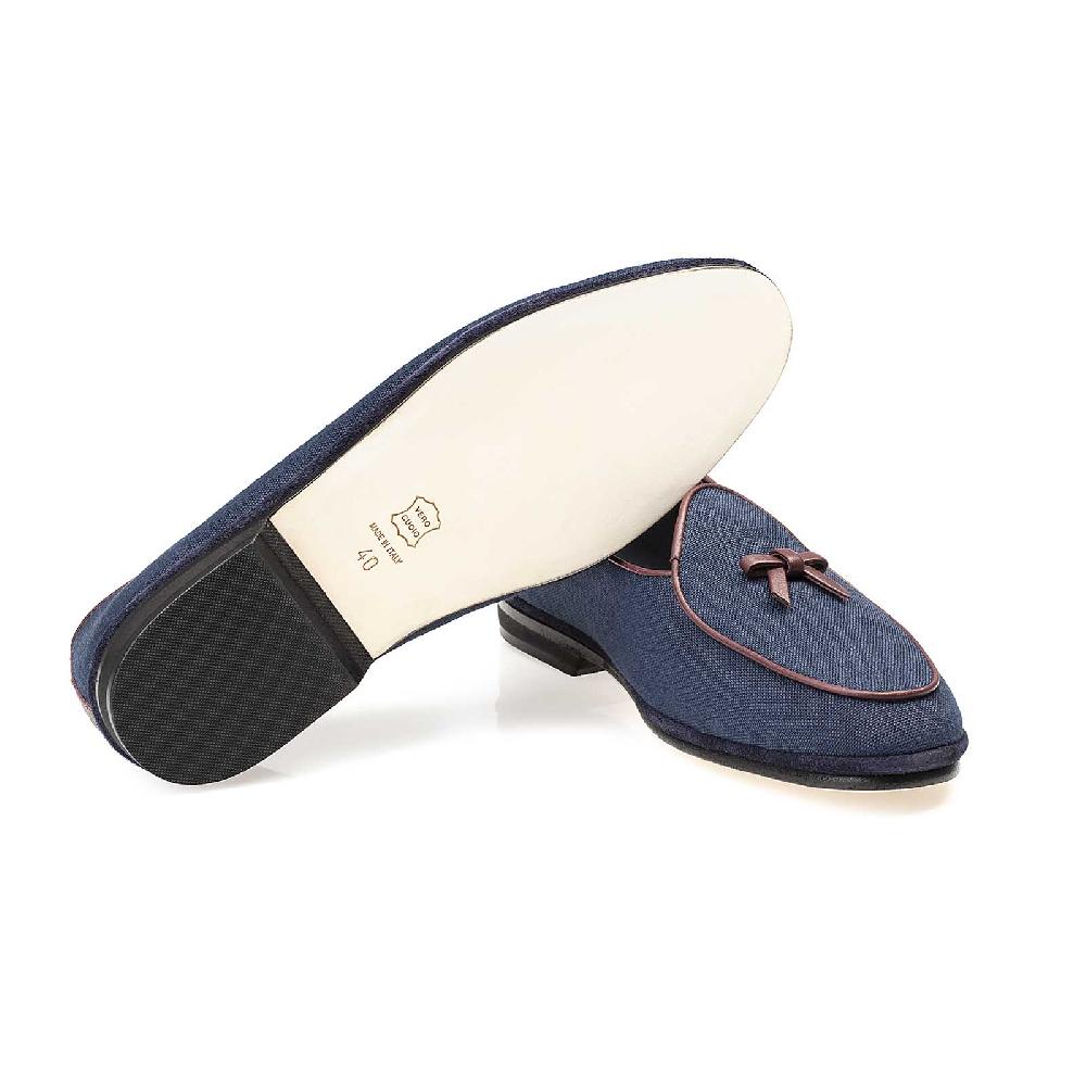 Rubinacci Marphy lino blu Vendita Economica