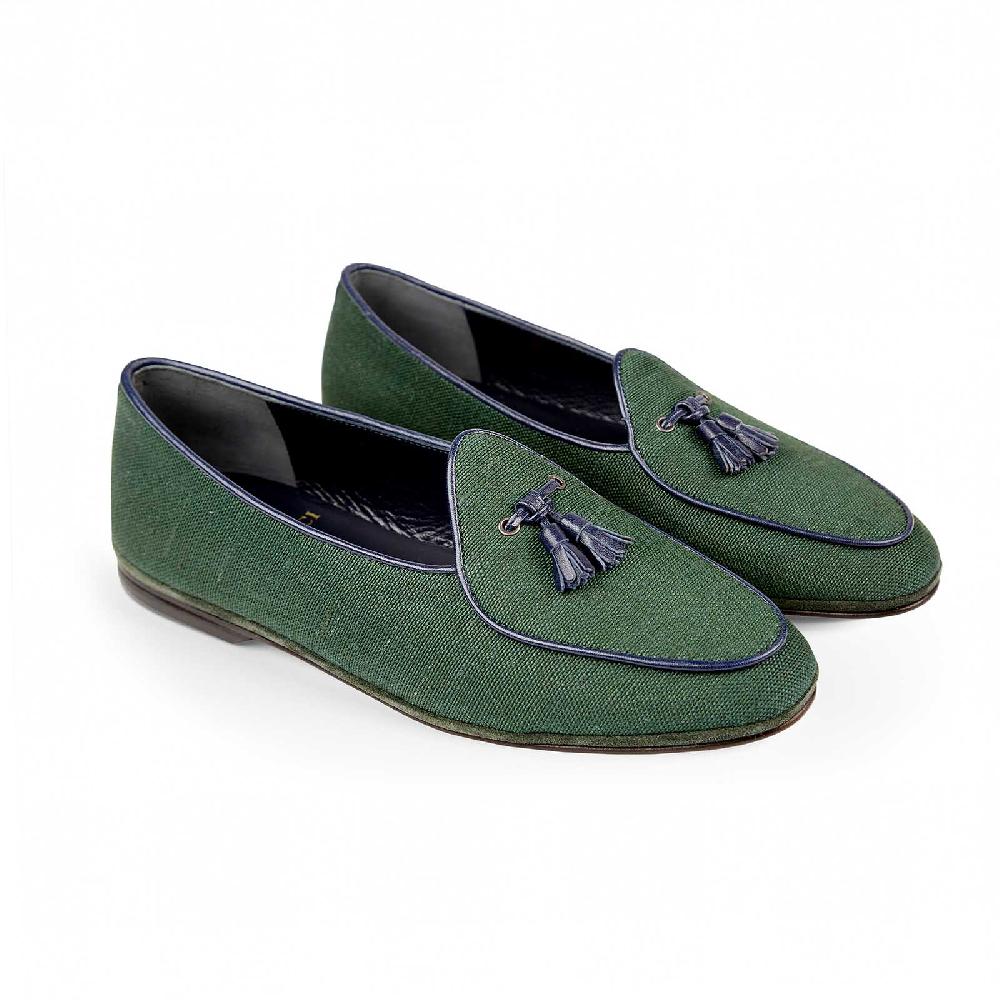 Rubinacci Marphy juta verde Saldi Di Fabbrica