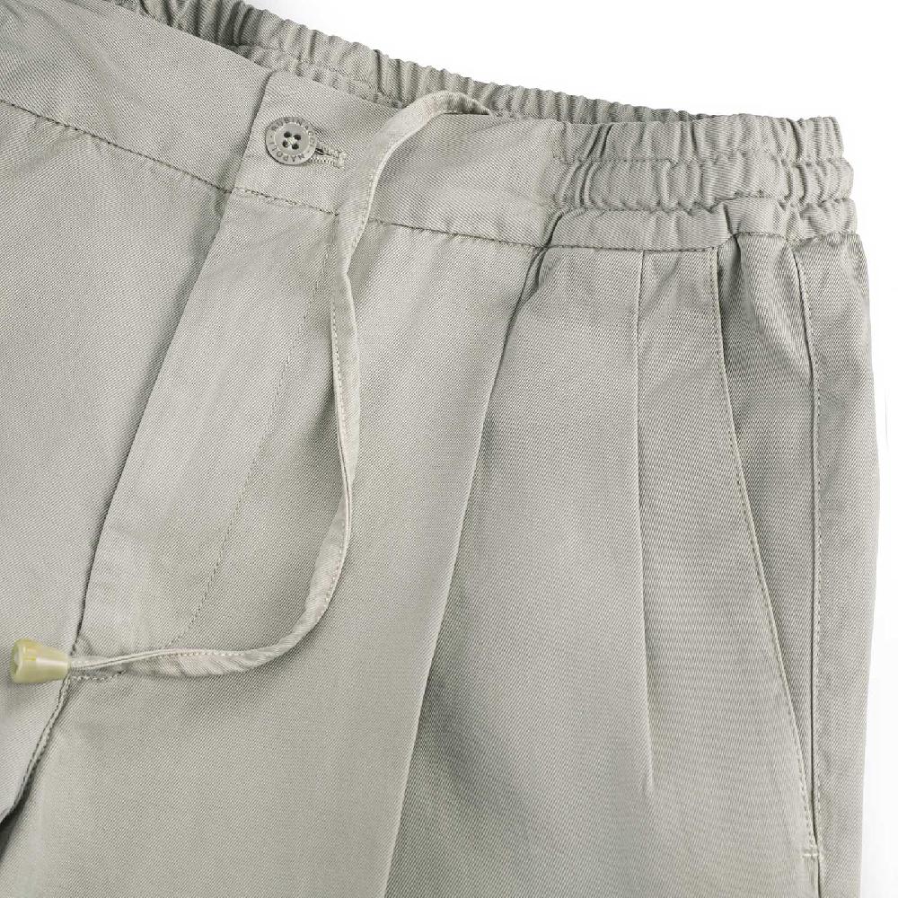 Rubinacci Pantalone leisure in cotone grigio chiaro Nuova