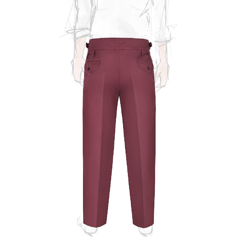 Rubinacci Pantalone manny in cotone vino Moda