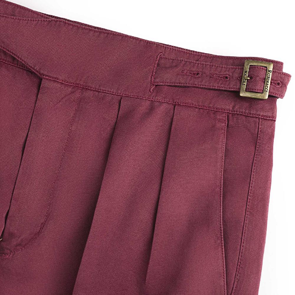 Rubinacci Pantalone manny in cotone vino Moda
