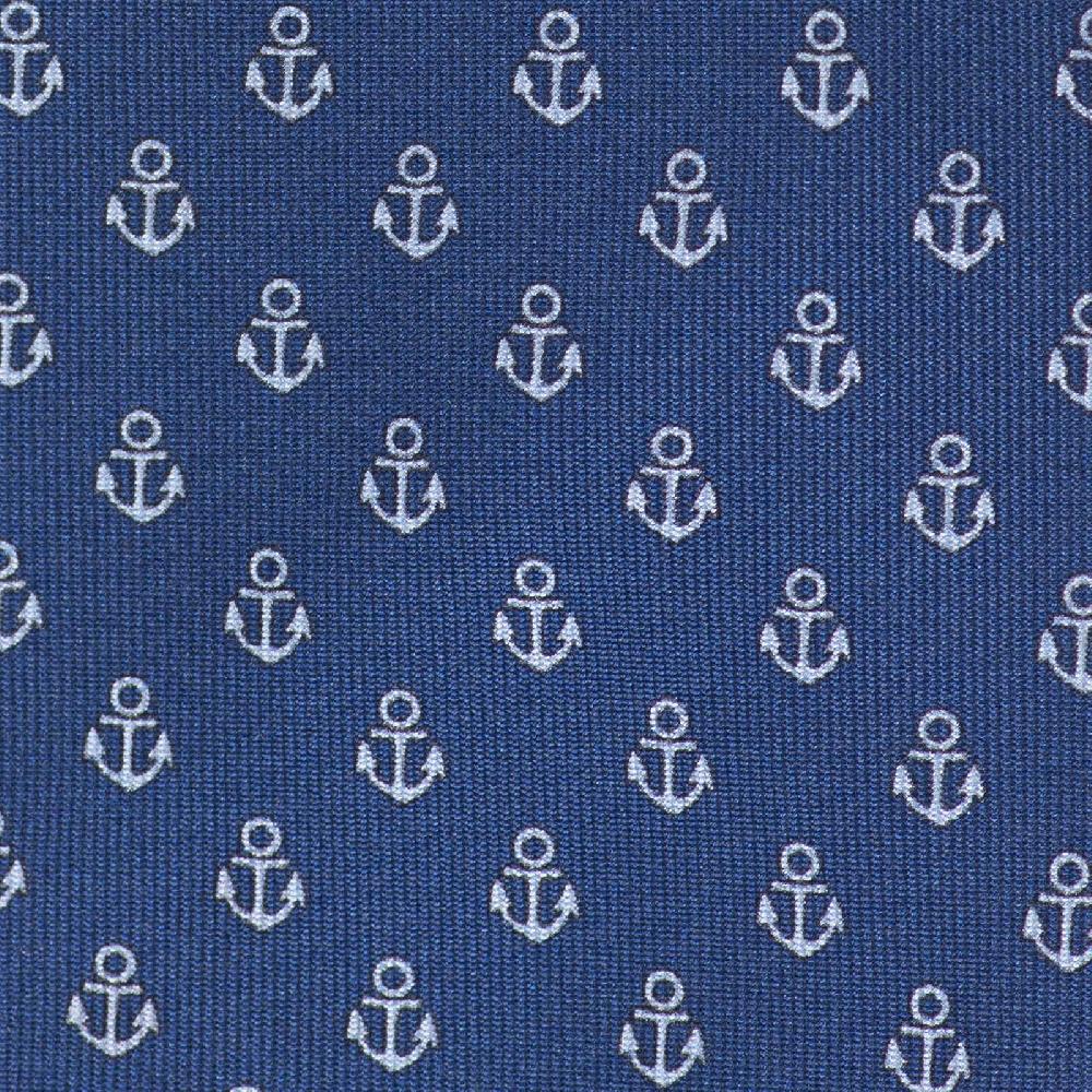 Rubinacci Cravatta in twill di seta con stampa ancora celeste Offerta Pasqua