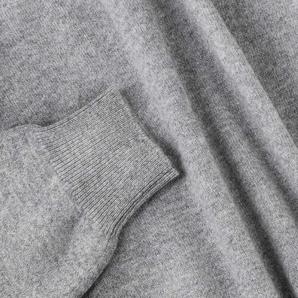 Rubinacci Polo in cashmere grigio Italia