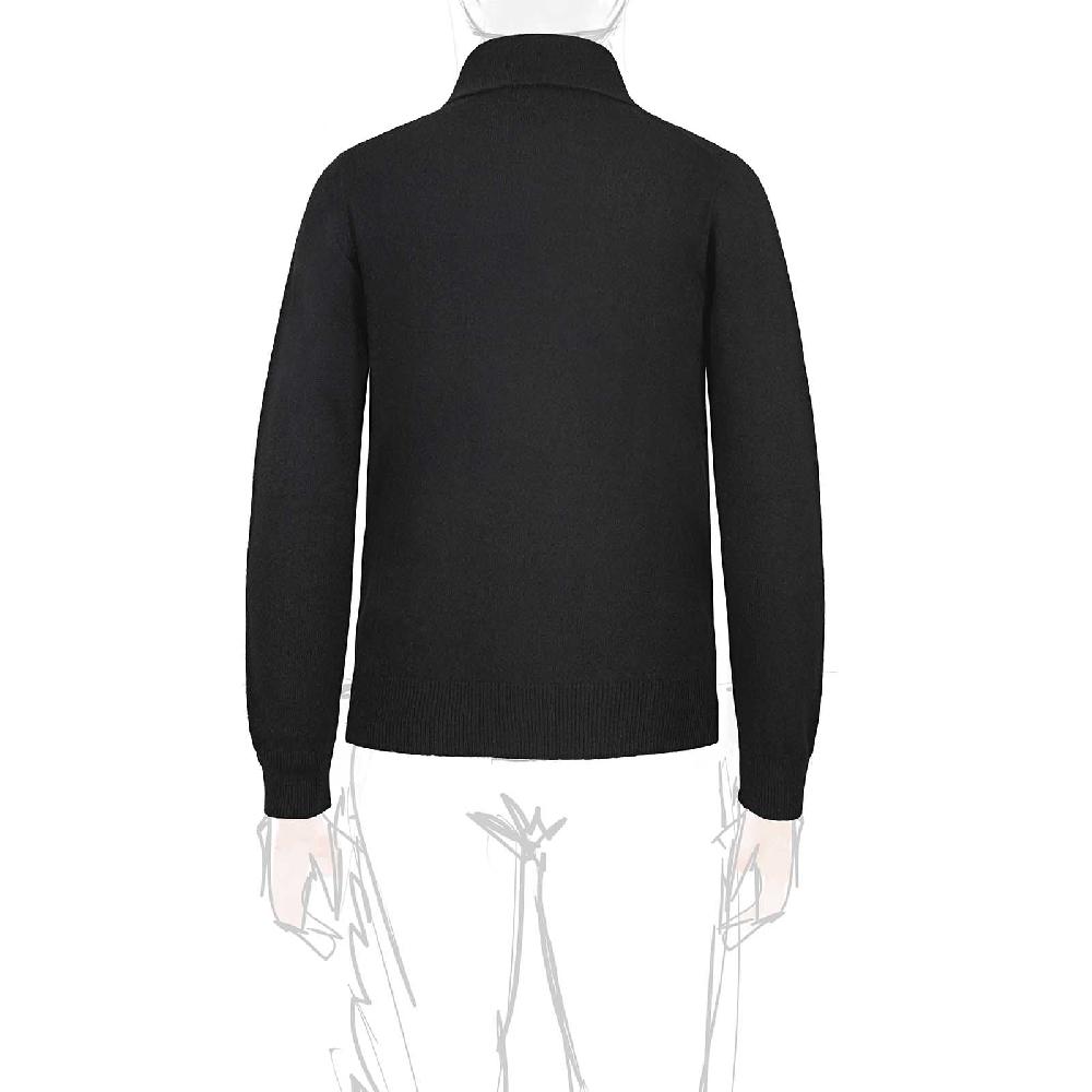 Rubinacci Polo in cashmere nero Nuovo
