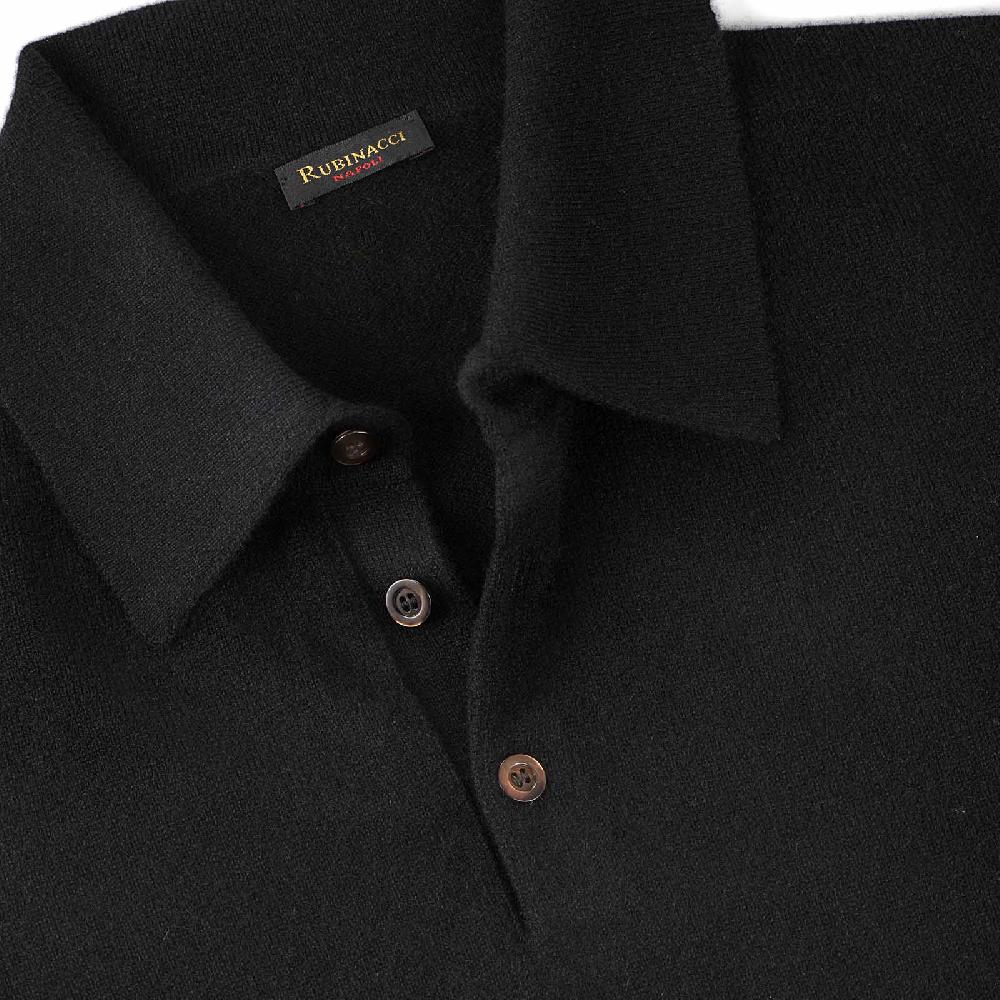 Rubinacci Polo in cashmere nero Nuovo