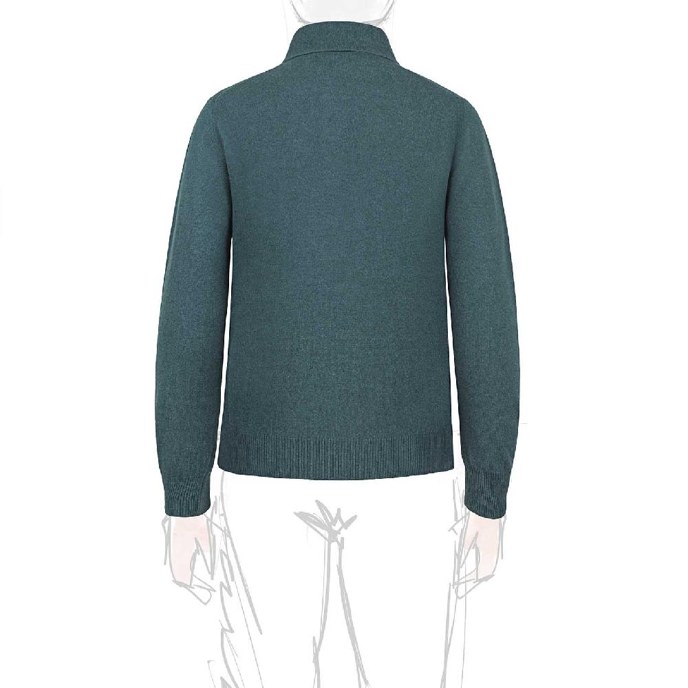 Rubinacci Polo in cashmere verde Qualità