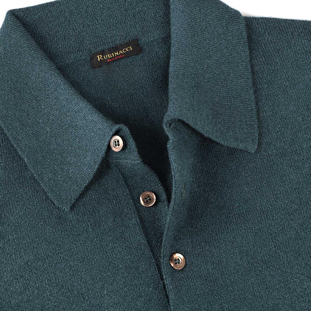 Rubinacci Polo in cashmere verde Qualità
