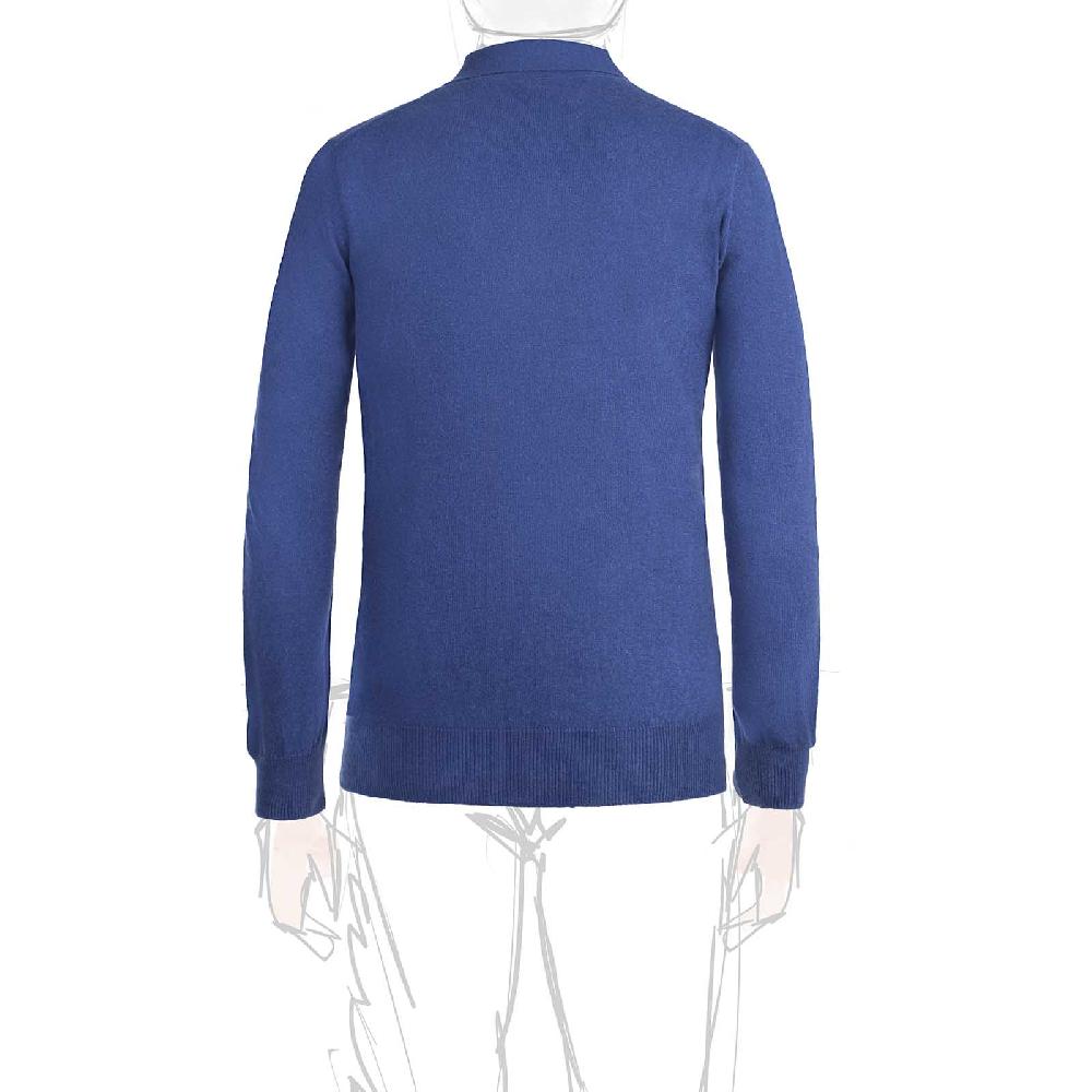 Rubinacci Polo in cashmere ceruleo Promozione
