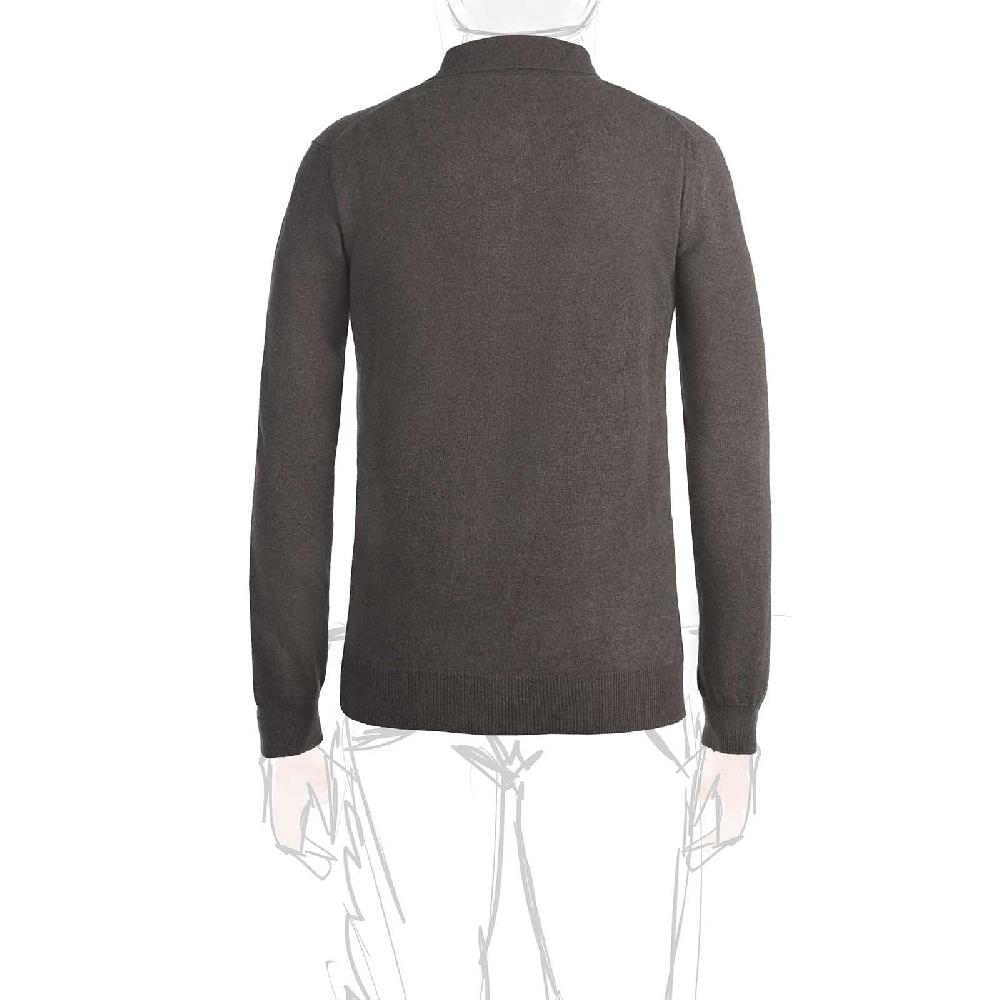 Rubinacci Polo in cashmere tortora Spedizione Gratuita