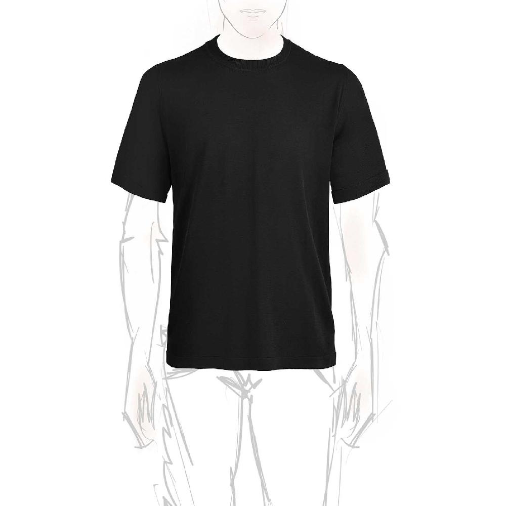 Rubinacci T-Shirt cotone nera Qualità Garantita