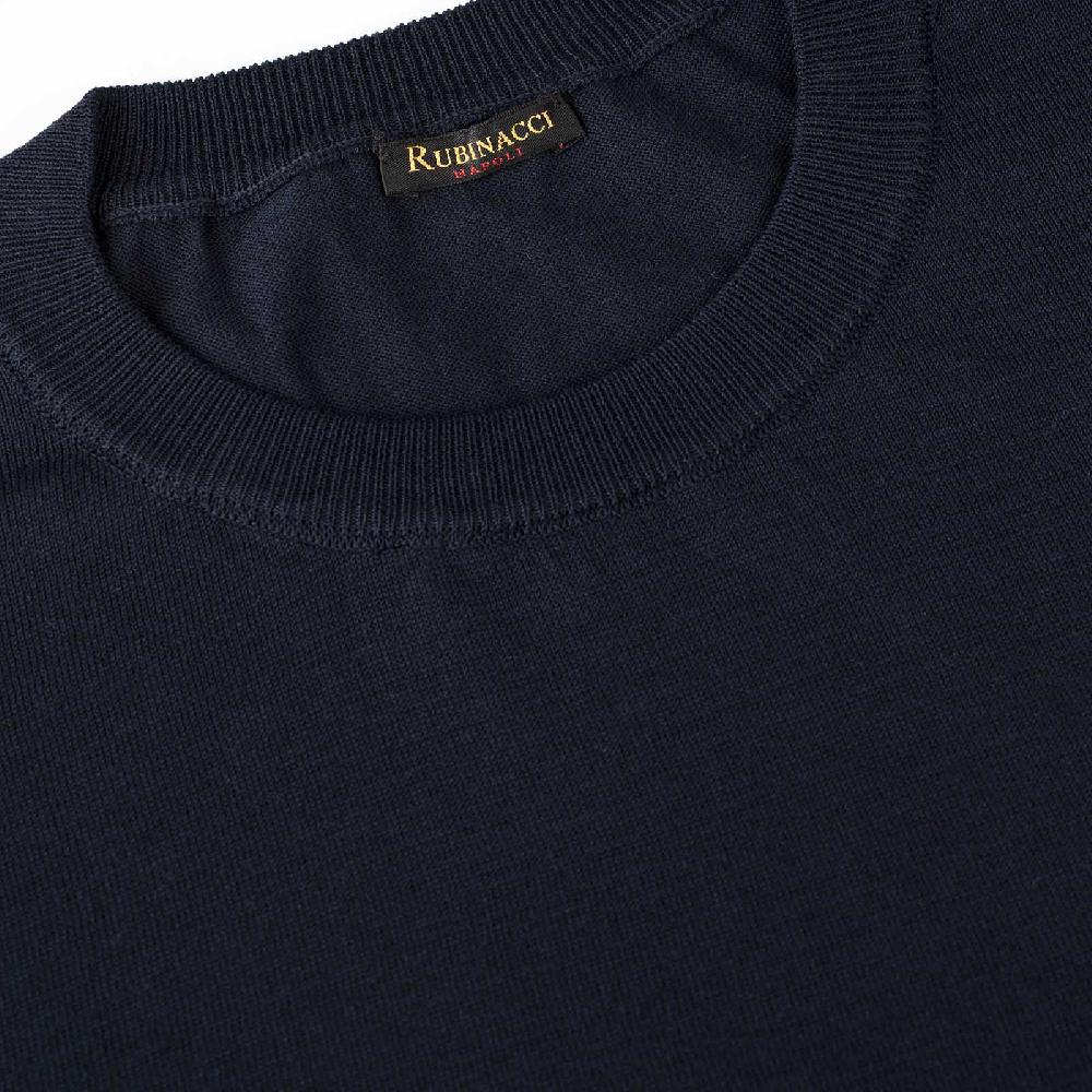 Rubinacci T-Shirt cotone blu Consegna Veloce