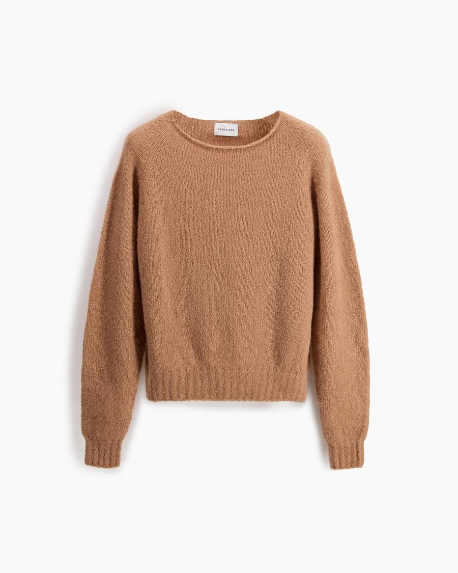 Scaglione BOAT SEAMLESS PUFFED CASHMERE CAMEL Presa