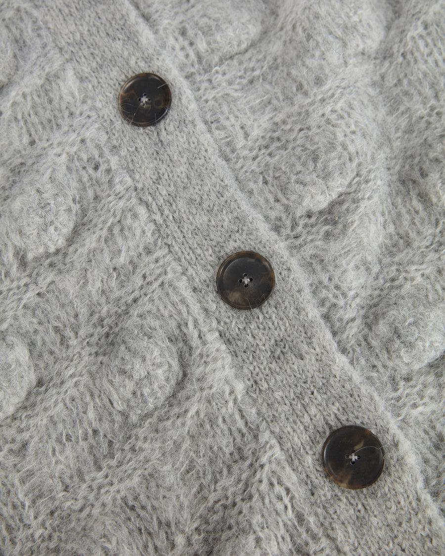 Scaglione COAT MAXY CARDIGAN OVER HAZELNUT STITCH GREY Offerte