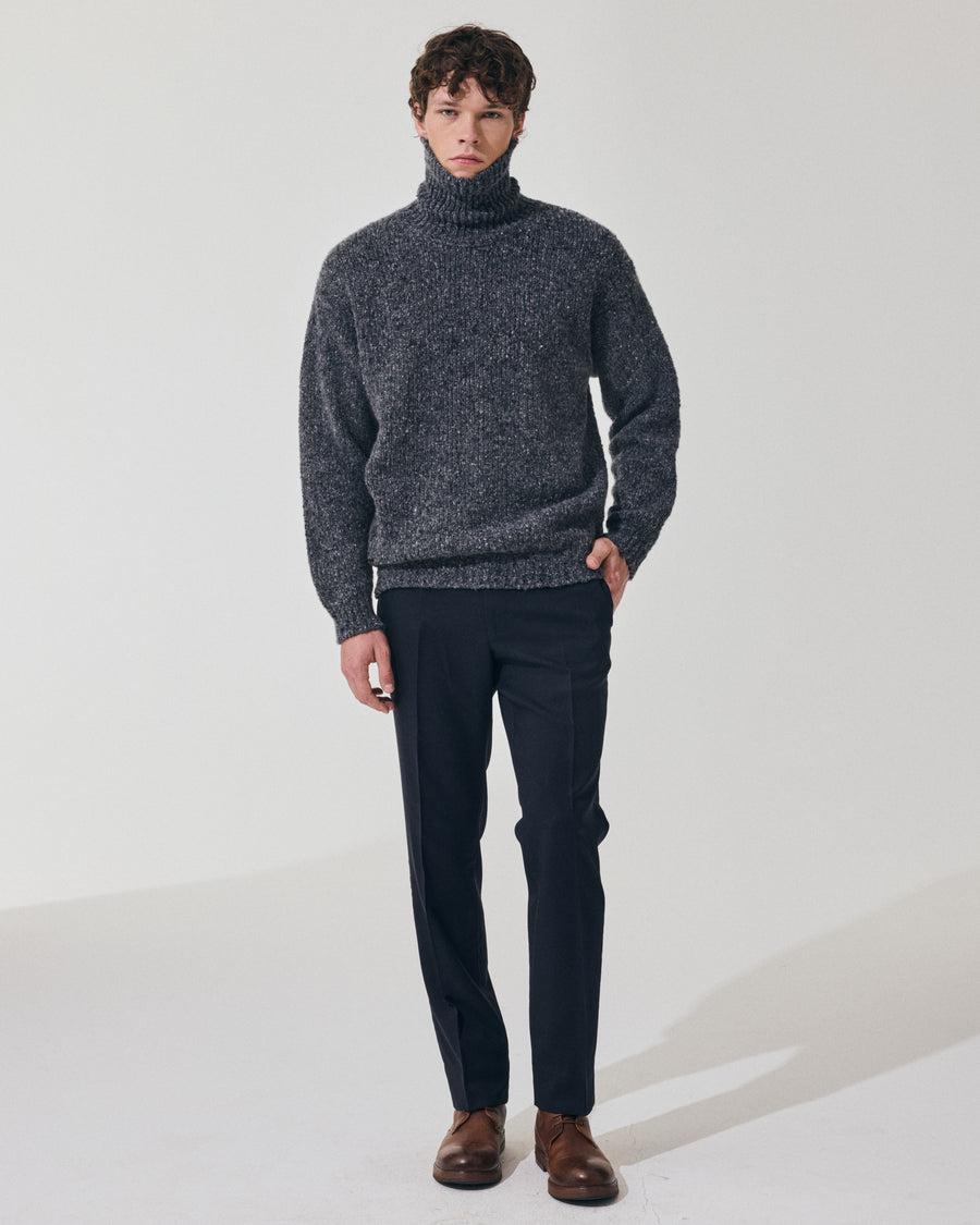 Scaglione TURTLE NECK MAXI CASHMOULINE' BLACK 2025