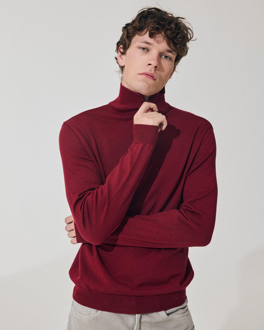 Scaglione ARMY ZIP COMPACT MERINO MERLOT Pezzi Unici