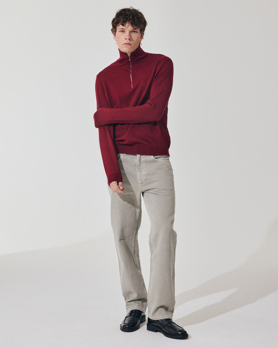 Scaglione ARMY ZIP COMPACT MERINO MERLOT Pezzi Unici