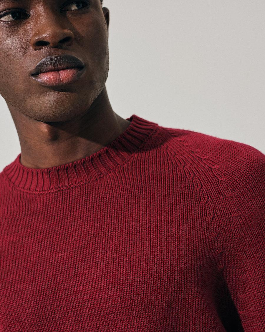 Scaglione ROUND NECK RAGLAN SOFT MERINO MERLOT Negozi Online