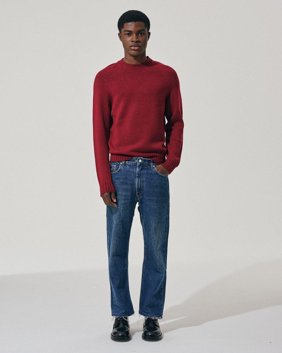 Scaglione ROUND NECK RAGLAN SOFT MERINO MERLOT Negozi Online
