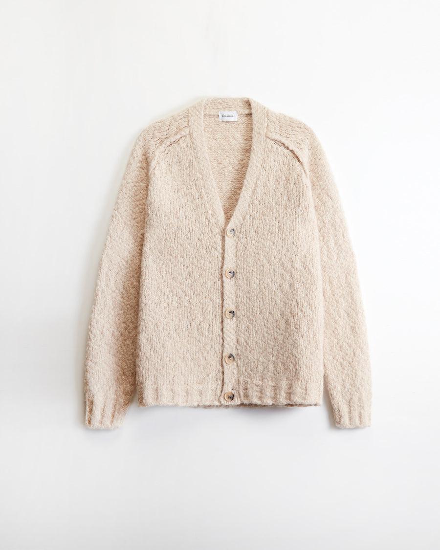 Scaglione CARDIGAN RAGLAN SOFT ALPACA SAND Acquista Ora