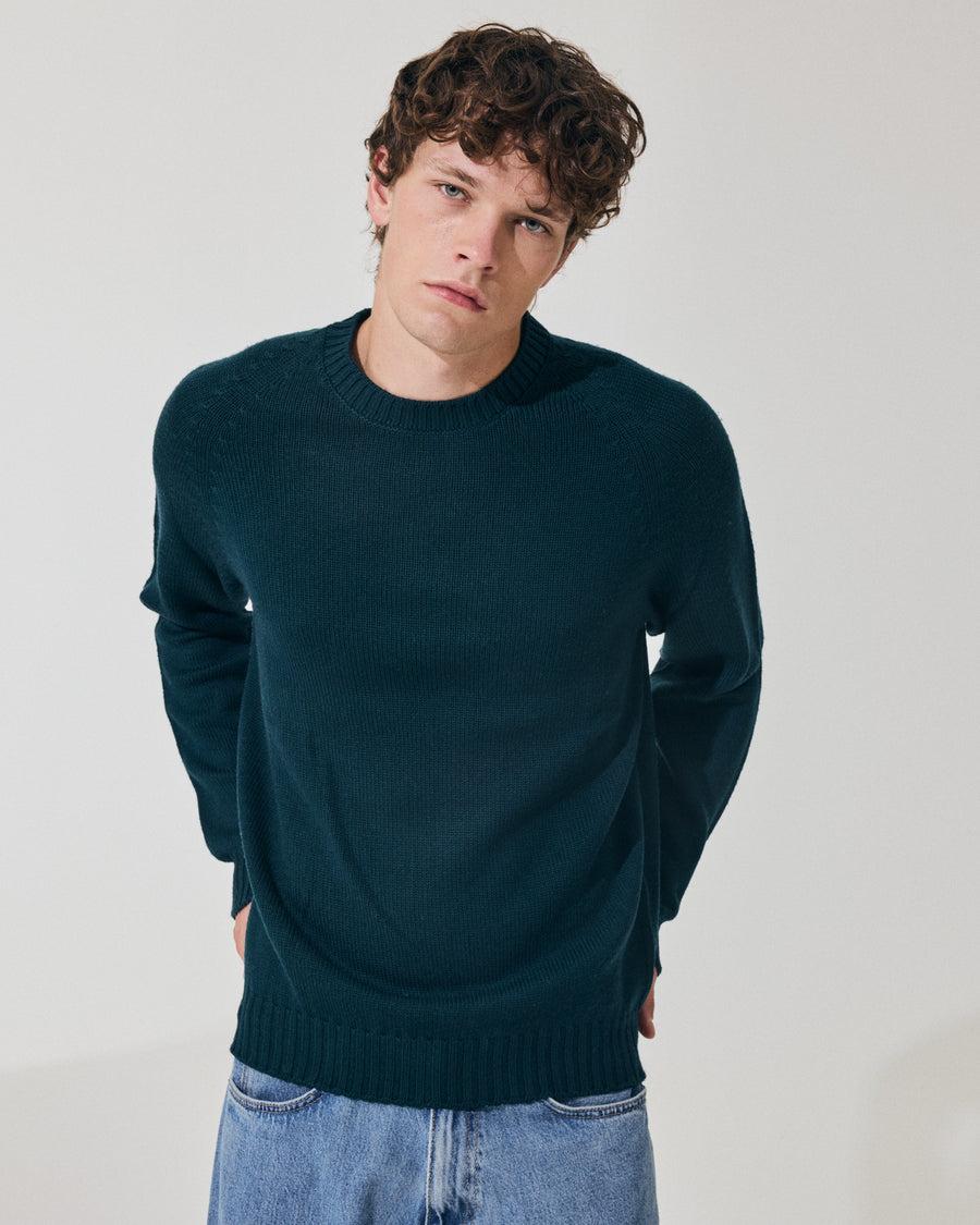 Scaglione ROUND NECK RAGLAN SOFT MERINO FOREST Consegna Veloce