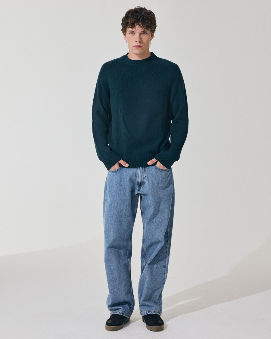 Scaglione ROUND NECK RAGLAN SOFT MERINO FOREST Consegna Veloce