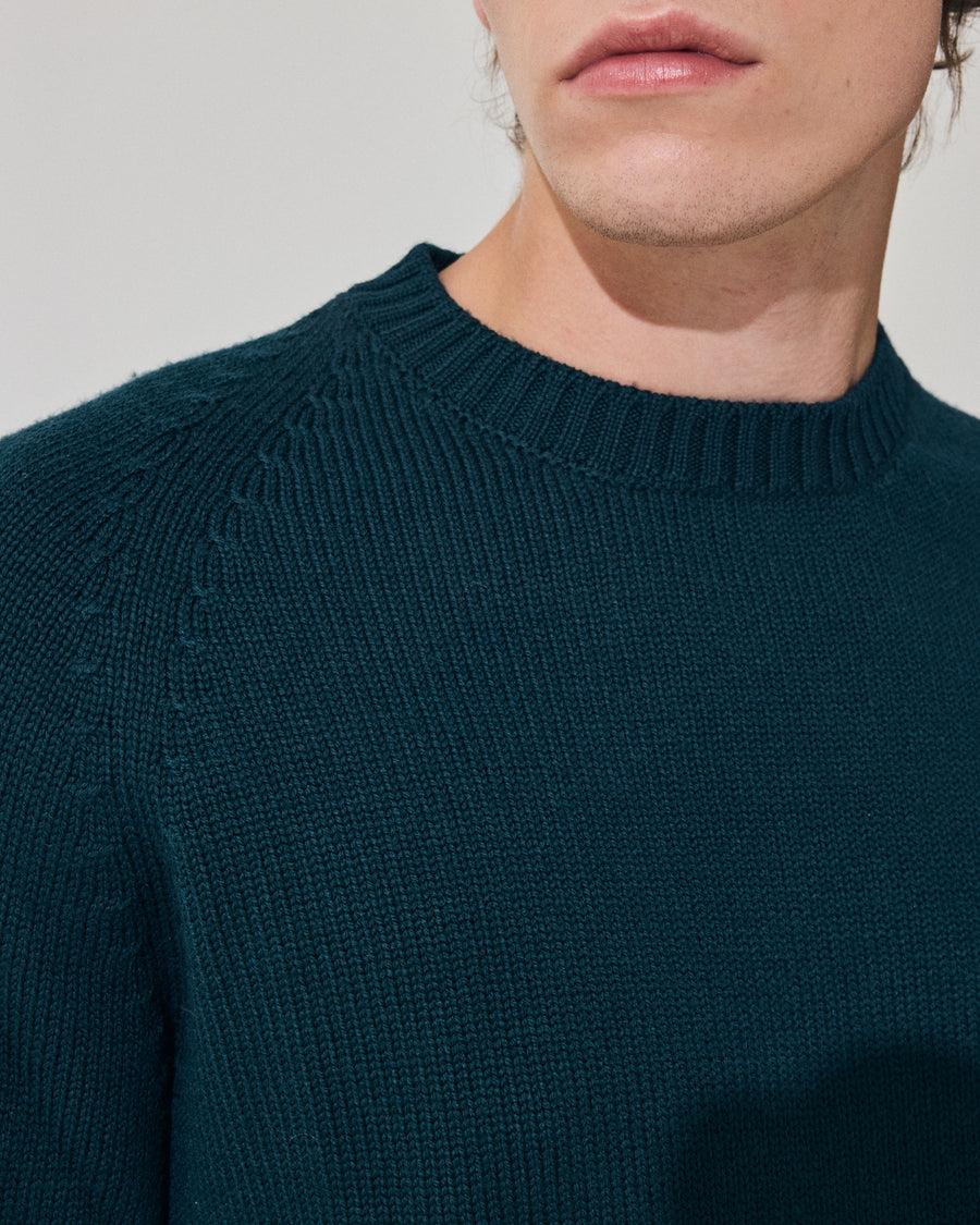 Scaglione ROUND NECK RAGLAN SOFT MERINO FOREST Consegna Veloce