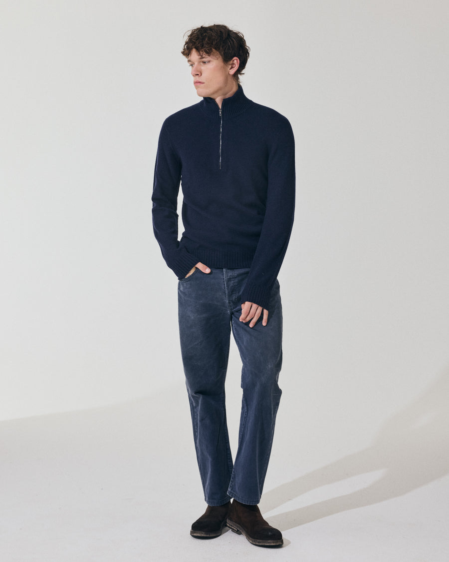 Scaglione ARMY ZIP HYBRD CASHMERE CASHMERE NAVY Promozione Limitata