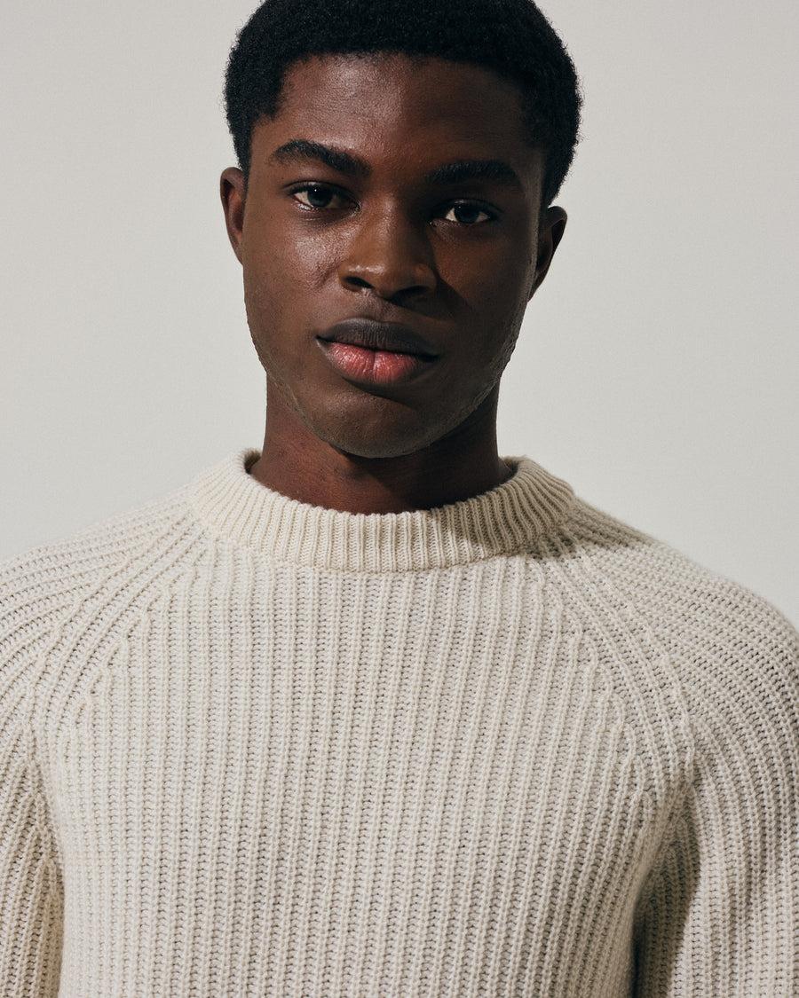 Scaglione ROUND NECK PANNOCCHIA RAGLAN HYBRD CASHMERE MILK Shopping Online