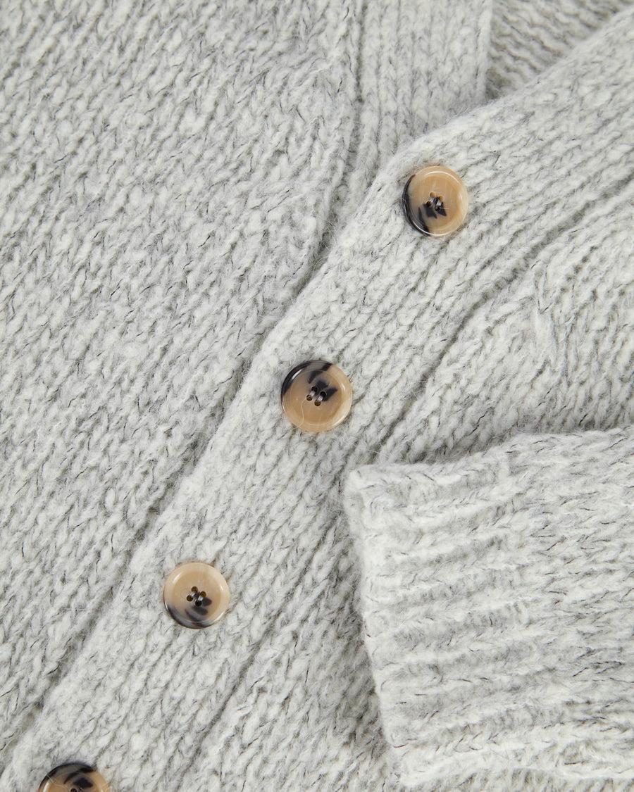 Scaglione CARDIGAN OVER MOULINE' GREY Convenienza