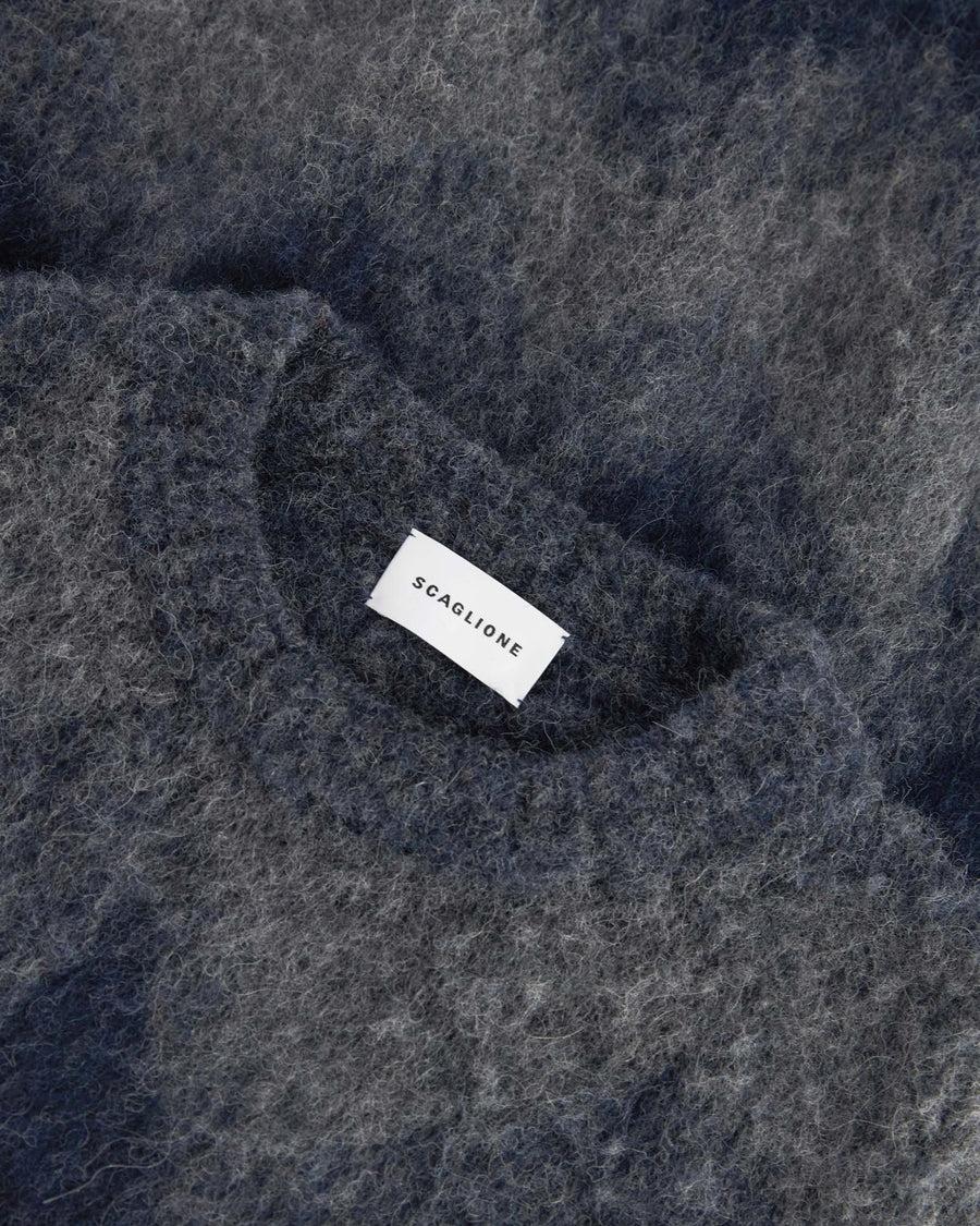 Scaglione ROUND NECK JQD ZIGZAG BRUSHED GREY Outlet