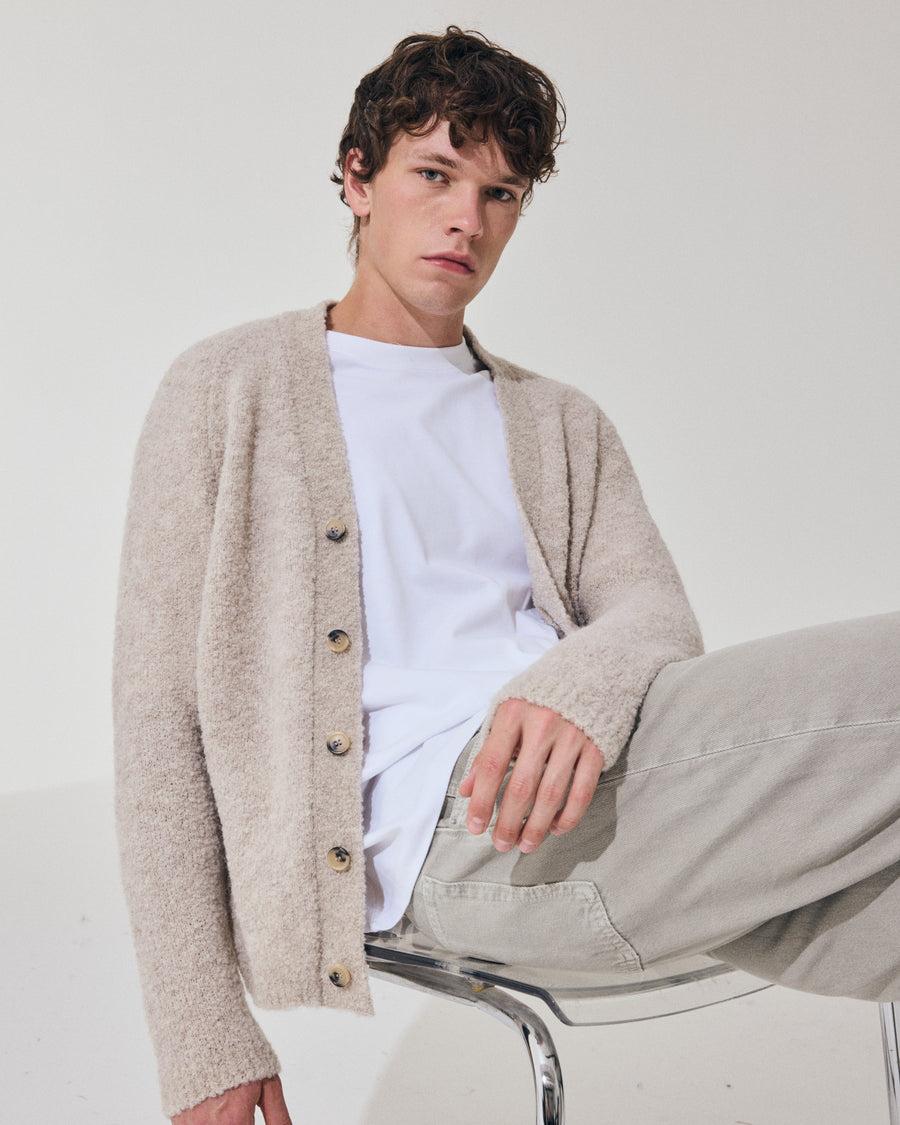 Scaglione CARDIGAN RAGLAN TEDDY BIGE In Vendita