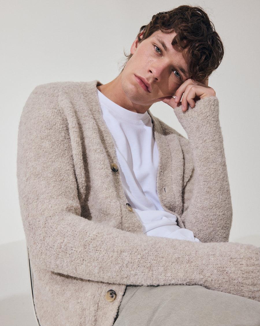 Scaglione CARDIGAN RAGLAN TEDDY BIGE In Vendita