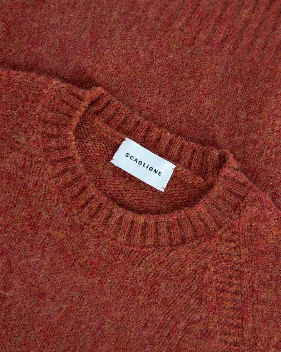 Scaglione ROUND NECK RAGLAN SEAMLESS BRUSHED SPICE Offerte