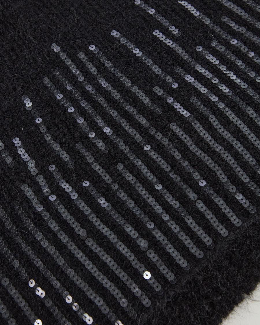 Scaglione PONCHO V PAILLETTES BLACK I Più Venduti